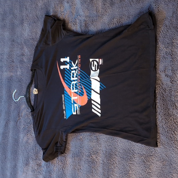 Rock Me| Marvel Stark Industries Black Short Sleeved T-shirt - Picture 5 of 11